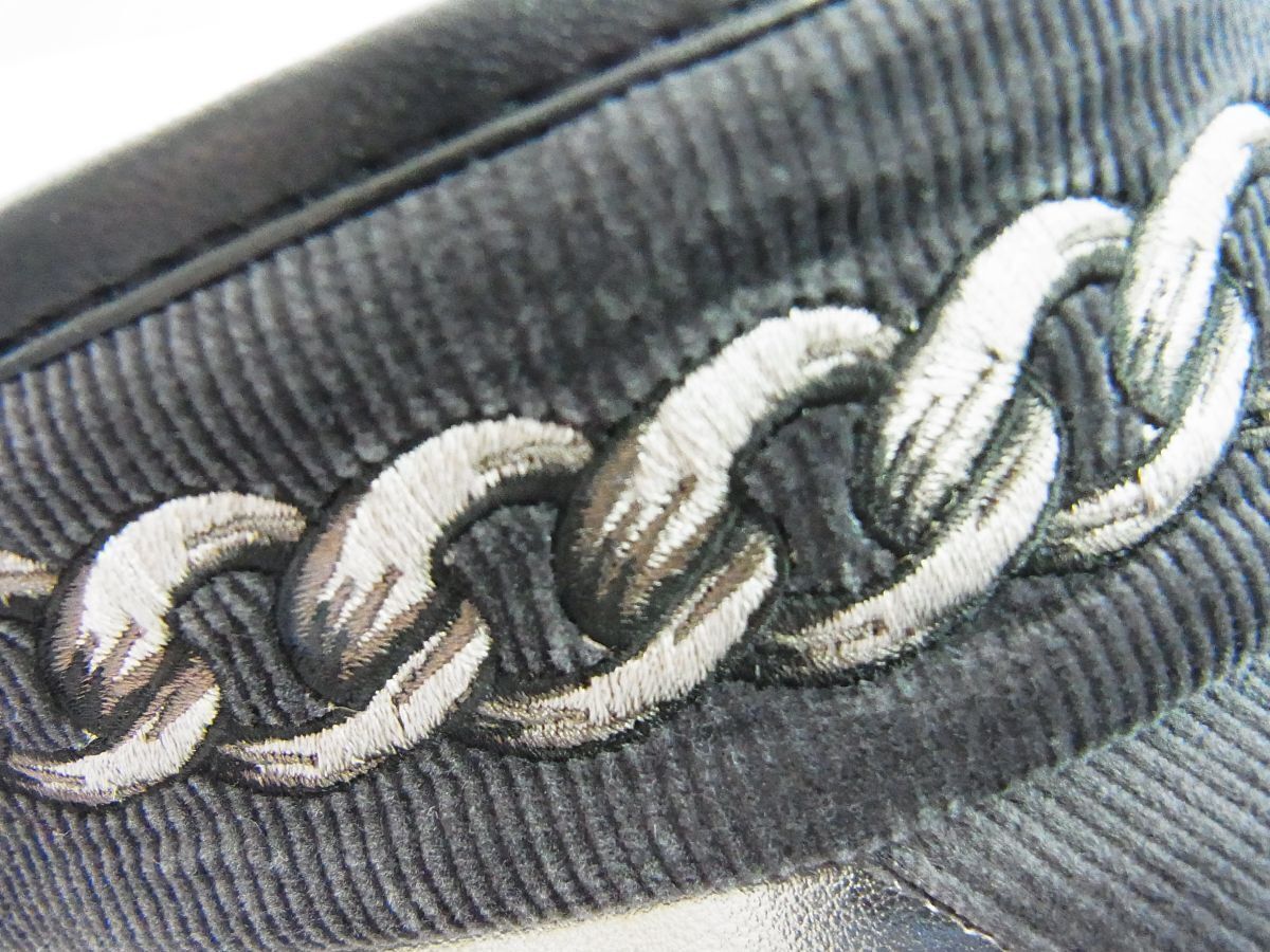 Sunvisor チェーン柄サークルスカルロゴサンバイザー