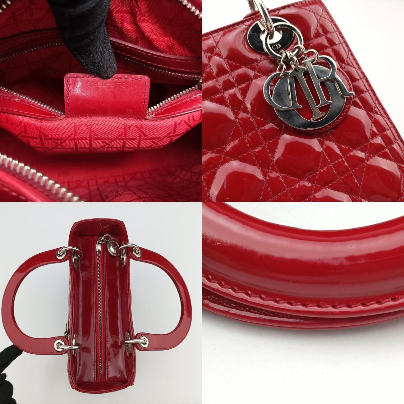 Diorレディディオールレッドパテント01-BO-0173