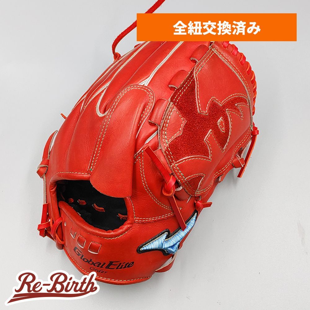 全紐交換済み 高校野球対応 ミズノ 硬式グローブ | 投手用 型付け済み mizuno グラブ KA490