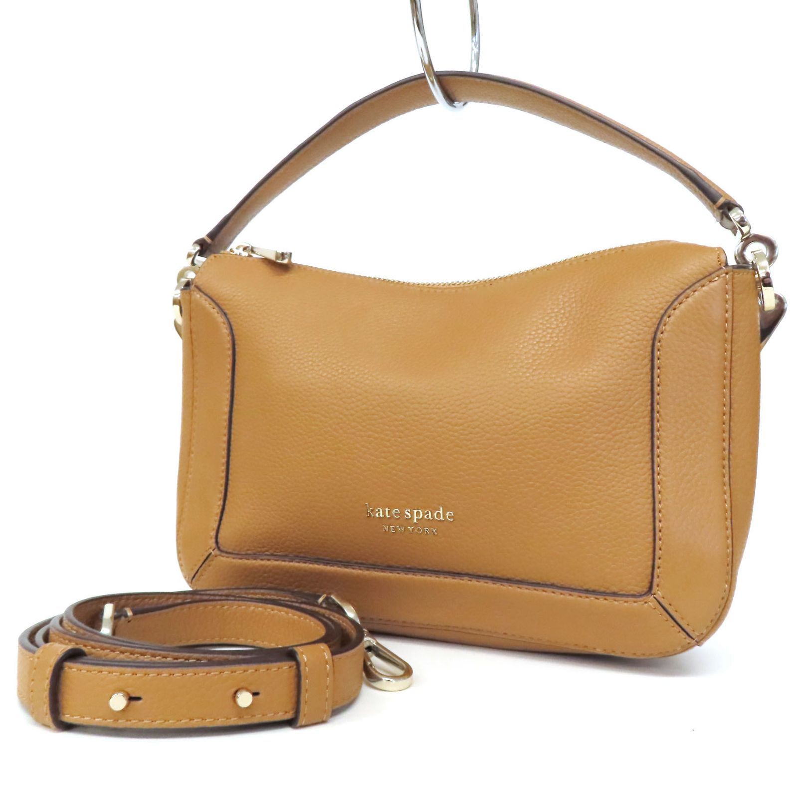 OH25051 美品 kate spade ケイトスペード クラッシュ ぺブル レザー 