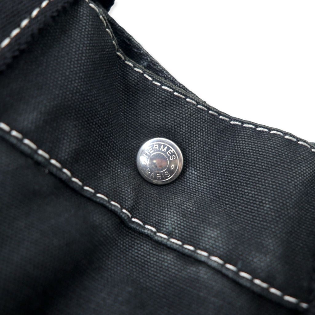 HERMES フランス製 ドーヴィル MM キャンバス トートバッグ