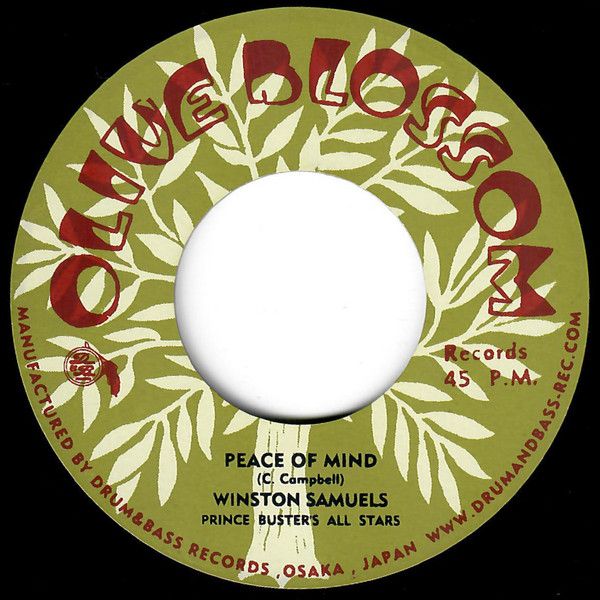 7” Winston Samuels | Prince Buster Peace Of Mind NONE Olive Blossom Japan Vinyl |00080