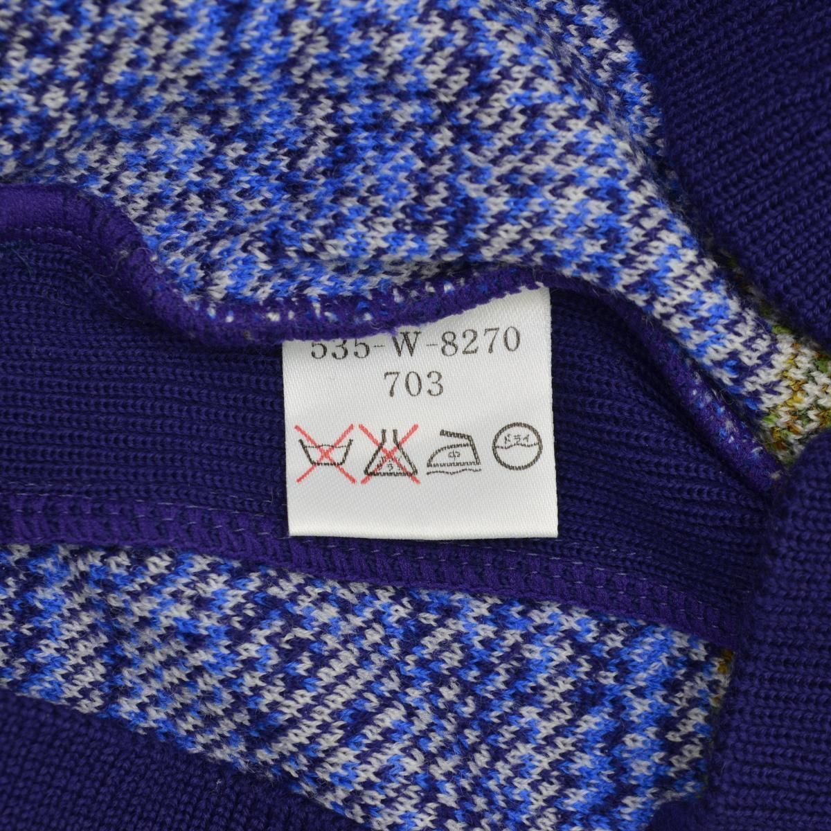 KENZO】GOLF 日本製 OLD ハーフジップ長袖ニットセーター - メルカリ