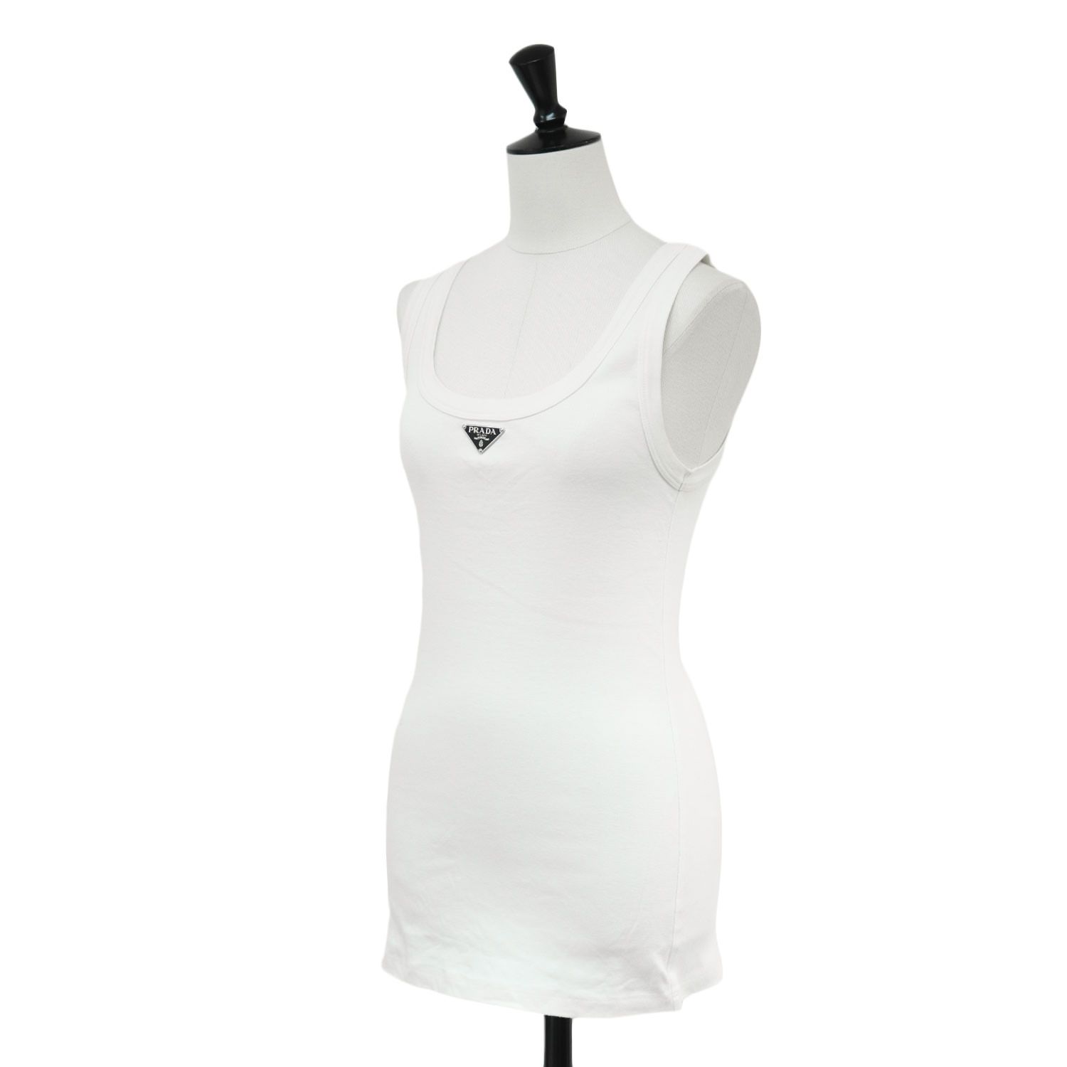 美品 PRADA プラダ リブニット ジャージー タンクトップ 36 美品 PRADA プラダ リブニット ジャージー タンクトップ 36 PRADA