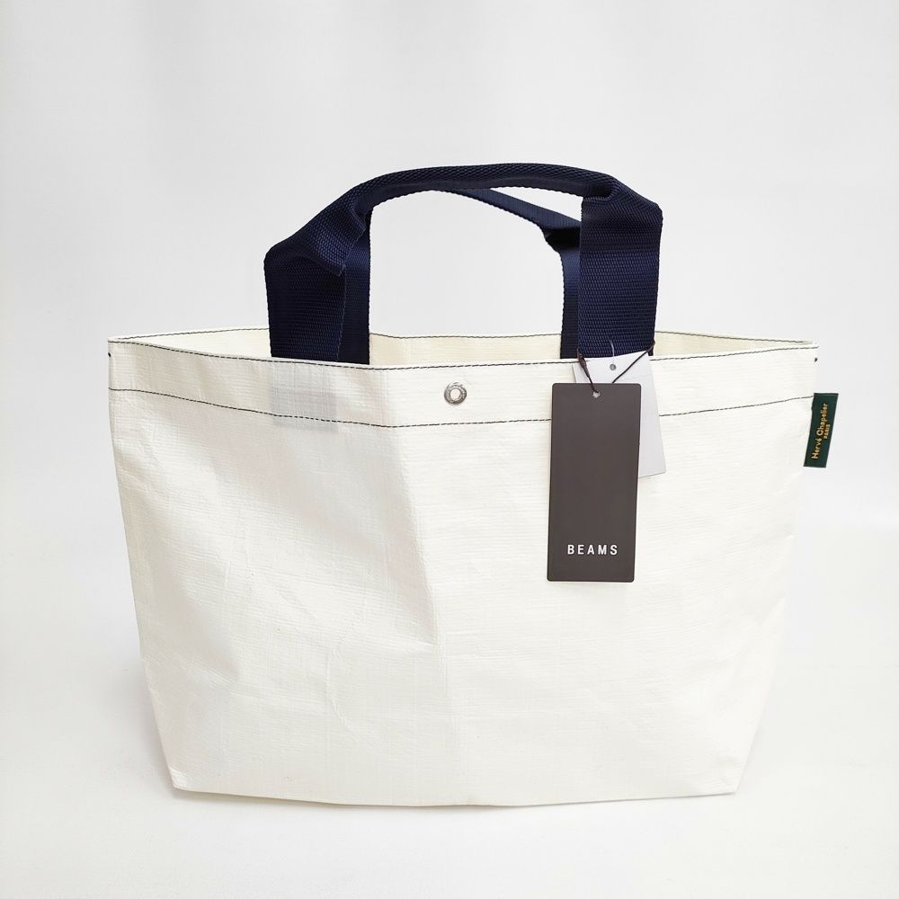 Herve Chapelier 新品 2012PP マルシェバッグM アイボリー