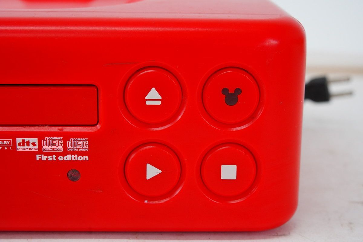 ディズニーDVD/CDプレーヤー　赤 ディズニーDVDプレイヤー - メルカリ