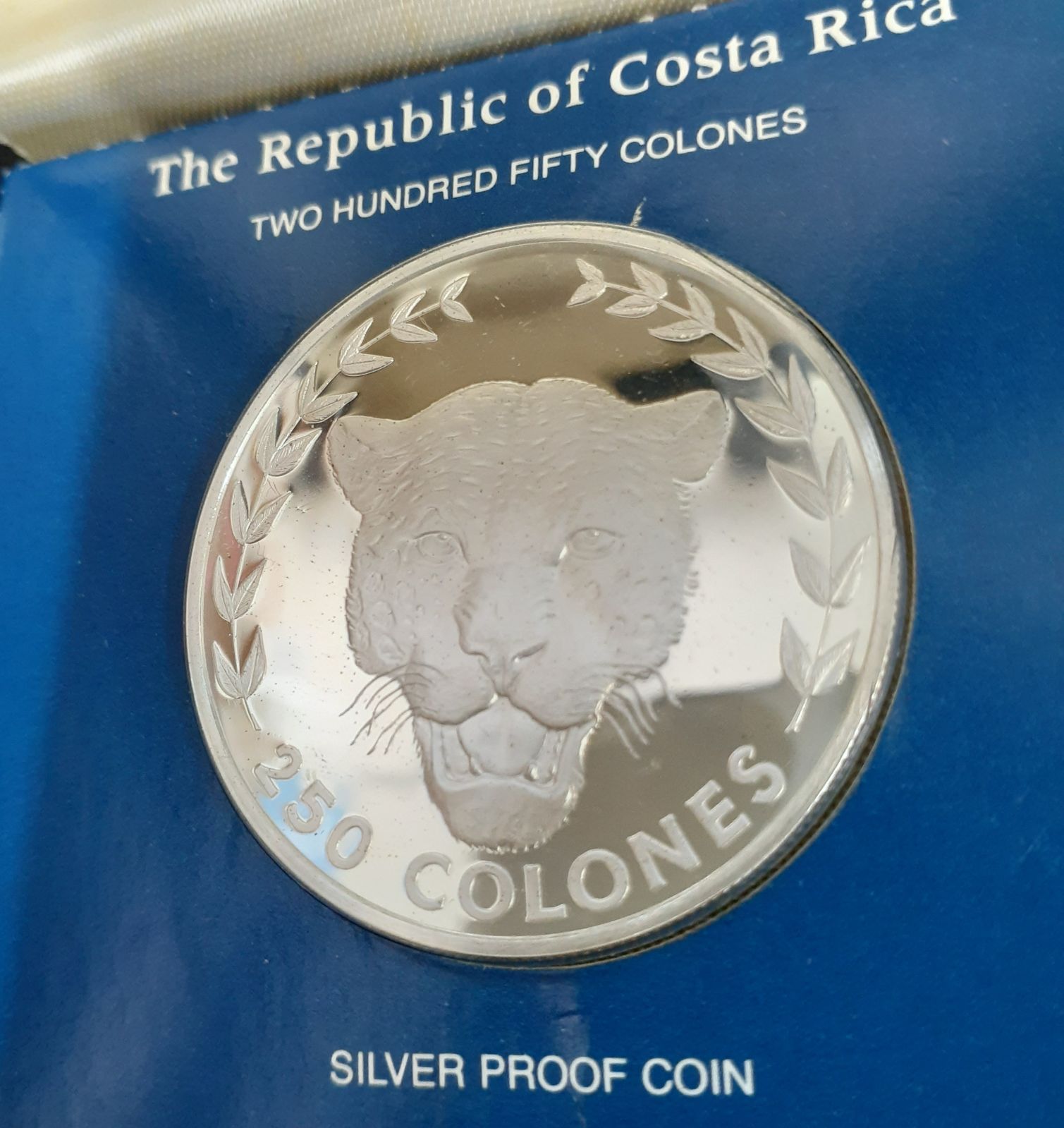 1004N03 コスタリカ共和国 250コロン銀貨 1982年度