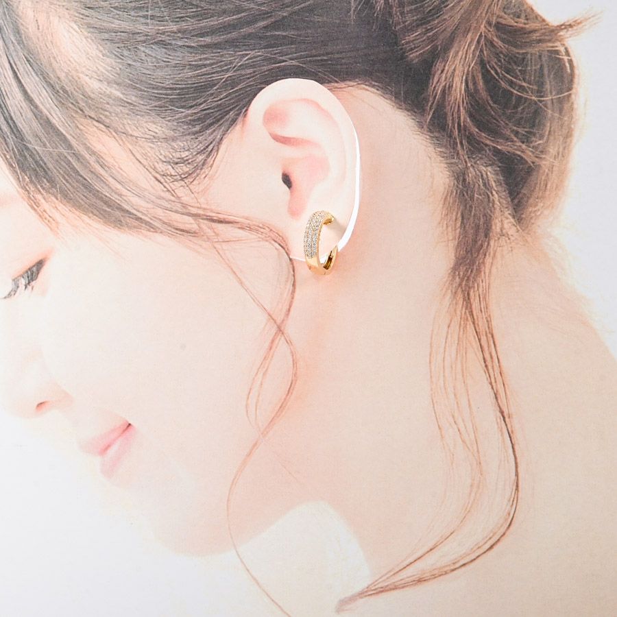 22kダイヤドロップピアス 2個 ノーブランド 22kダイヤドロップピアス