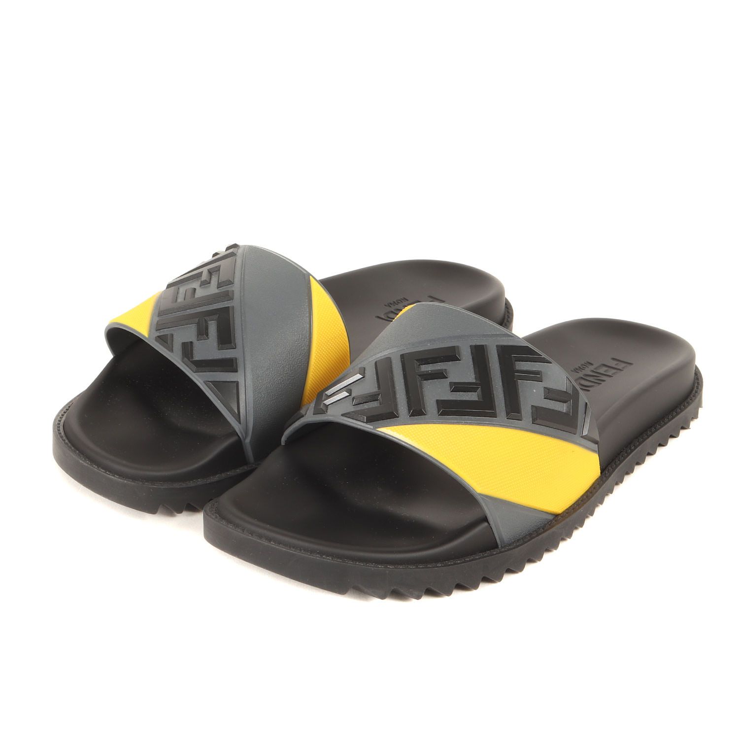 【新品未着用】FENDI ズッカ ウッド サンダル 美品】FENDI フェンディ サンダル サイズ:8 1/2 / 近年モデル