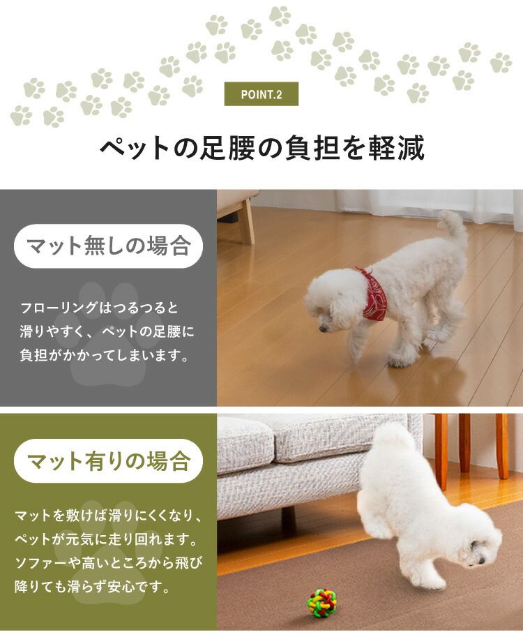  ベージュ サンコー おくだけ吸着 ペットマット 入り はっ水 滑り止め 洗える ペット用品 犬用品 撥水タイルマット 撥水 ジョイントマット ペット マット 床暖房対応 消臭 国産 ずれない 厚さ4 mm ベッド クッション ベッド マット カバー