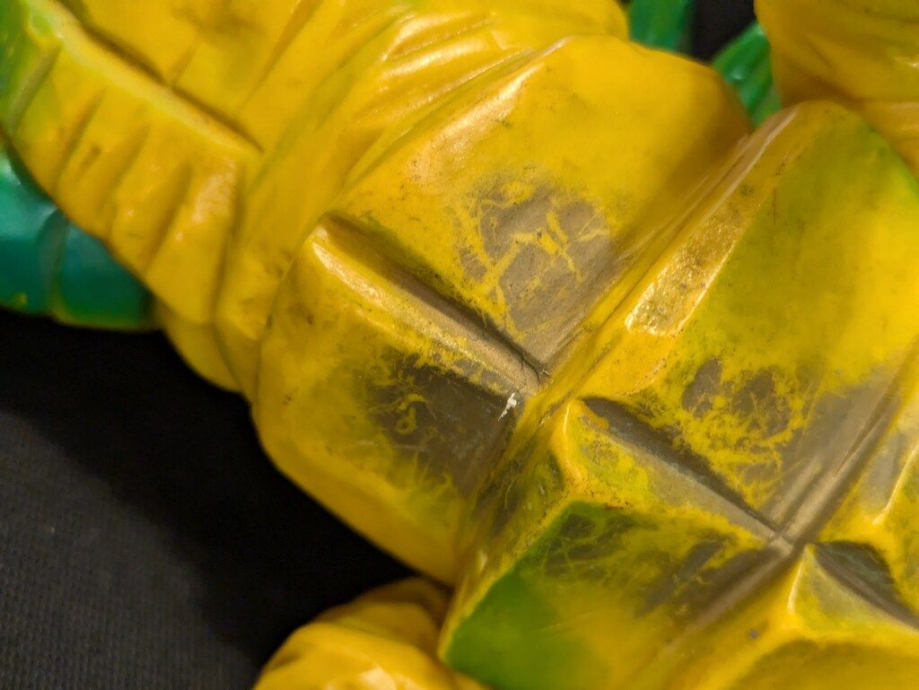 黄色成型 緑|金塗装
