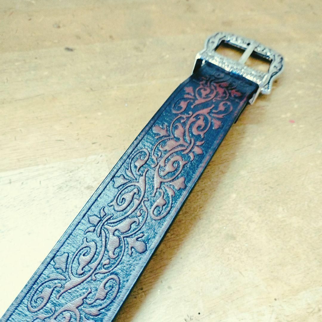 ウエスタンベルト パンク レザー ベルト アメカジ グランジ 古着