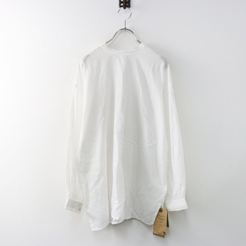 25SS メゾンドソイル maison de soil KHADI 2WAY PULLOVER LACE NECK SHIRT カディ レース シャツ 1| 2400014469547
