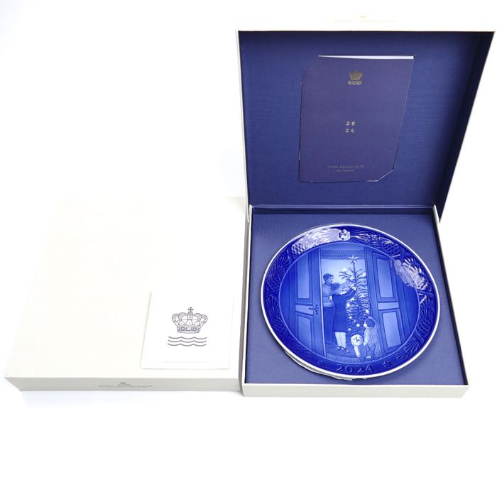 【未使用】ロイヤルコペンハーゲン イヤープレート2024楽しみなクリスマス Royal Copenhagen ロイヤルコペンハーゲン クリスマスプレート