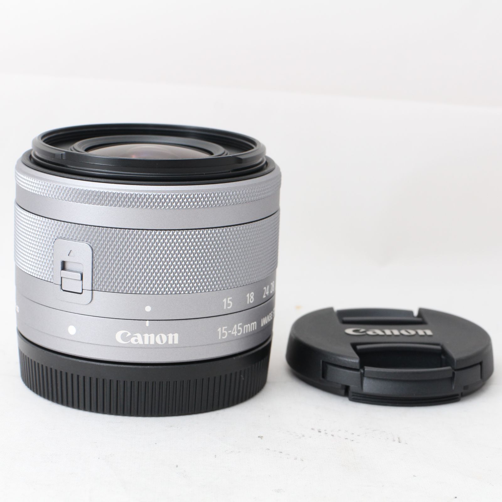 ☆美品☆ Canon 標準ズームレンズ EF-M15-45mm F3.5-6.3IS STM (シルバー) ミラーレス一眼対応 EF-M15- 45ISSTMSL #2384 - メルカリ