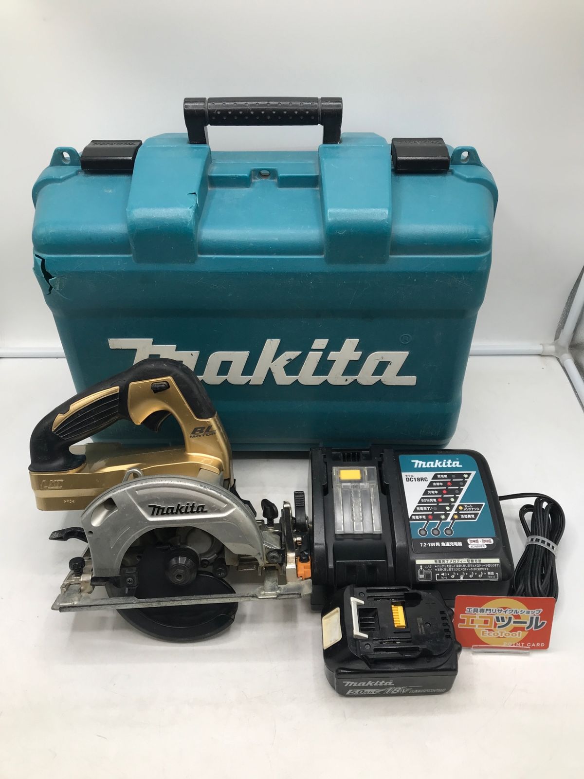 中古品】Makita/マキタ 「100周年モデル」 125mm18v充電式