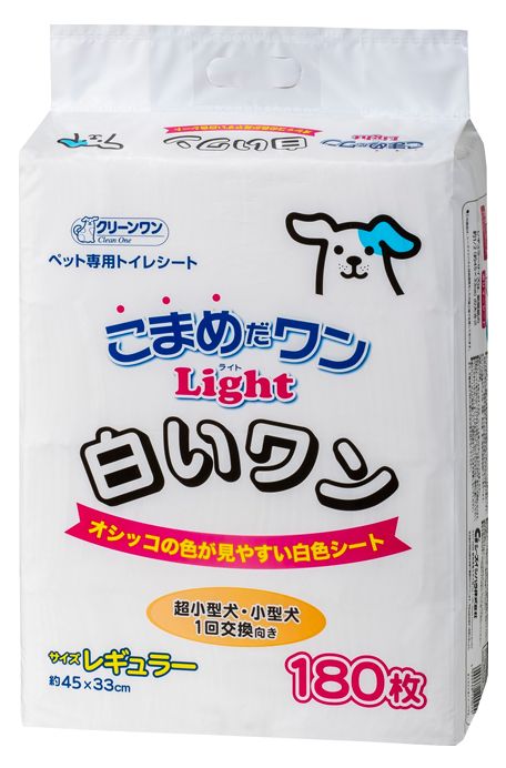 【同梱不可】【4個セット】クリーンワン こまめだワン Light 白いワン レギュラー 180枚