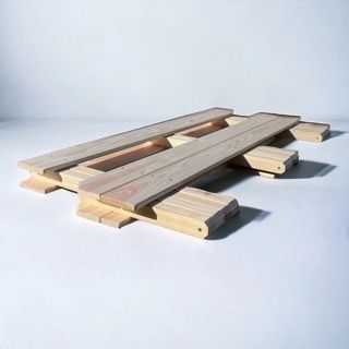 完成品】折りたたみサウナベンチ 高低セット｜テントサウナ用｜ヒノキ