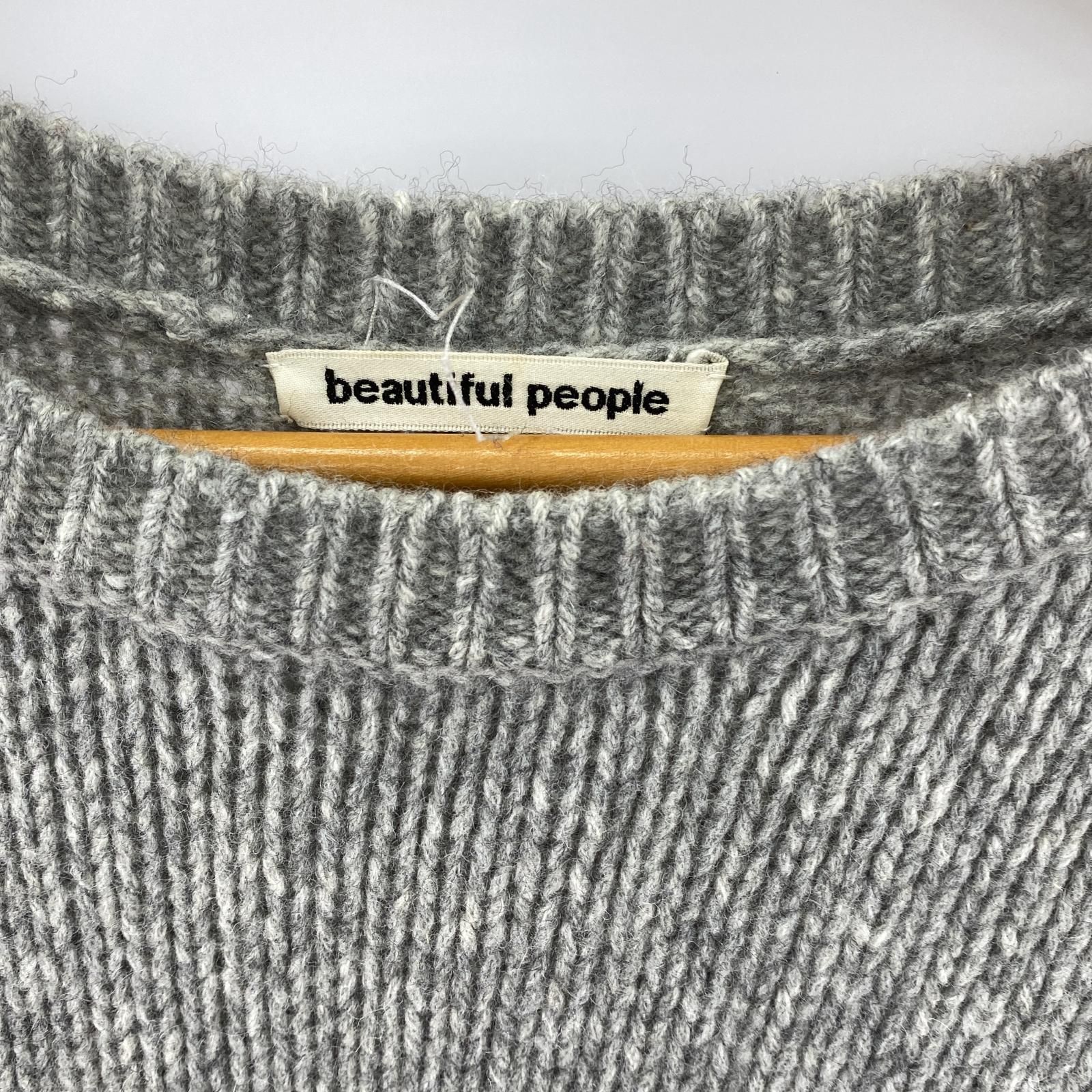 beautiful people ニット・セーター 200cm(XL位) 白 【古着