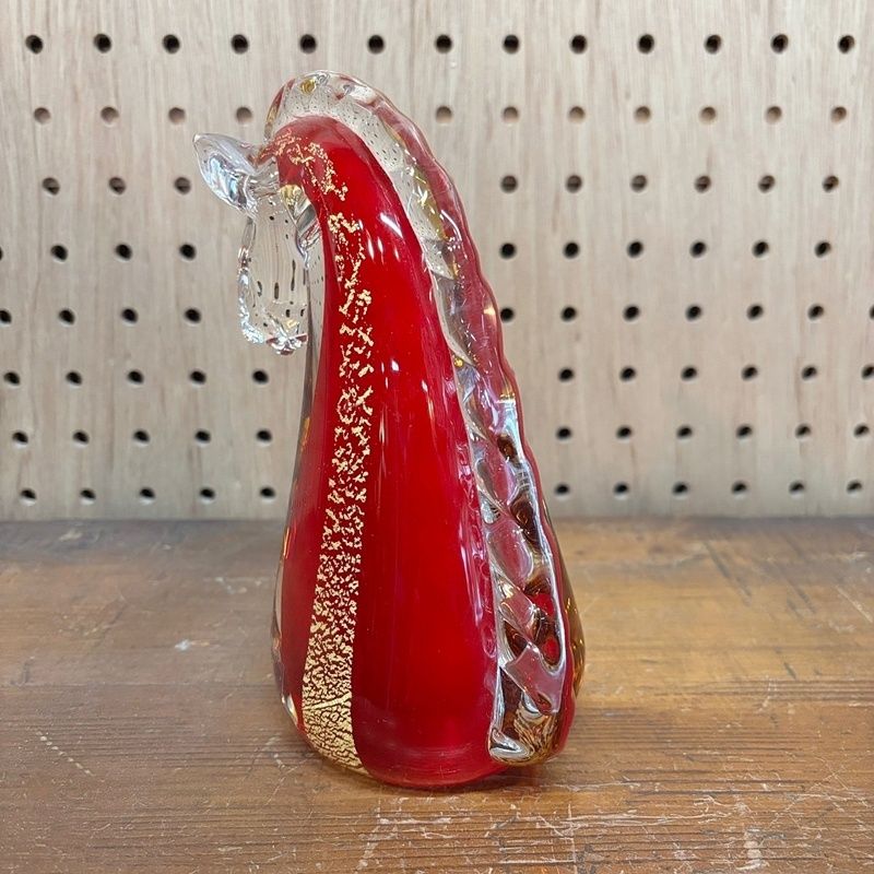 マルティグラス 馬 高さ約19cm レトロ MultiGlass ガラス 置物 ガラス