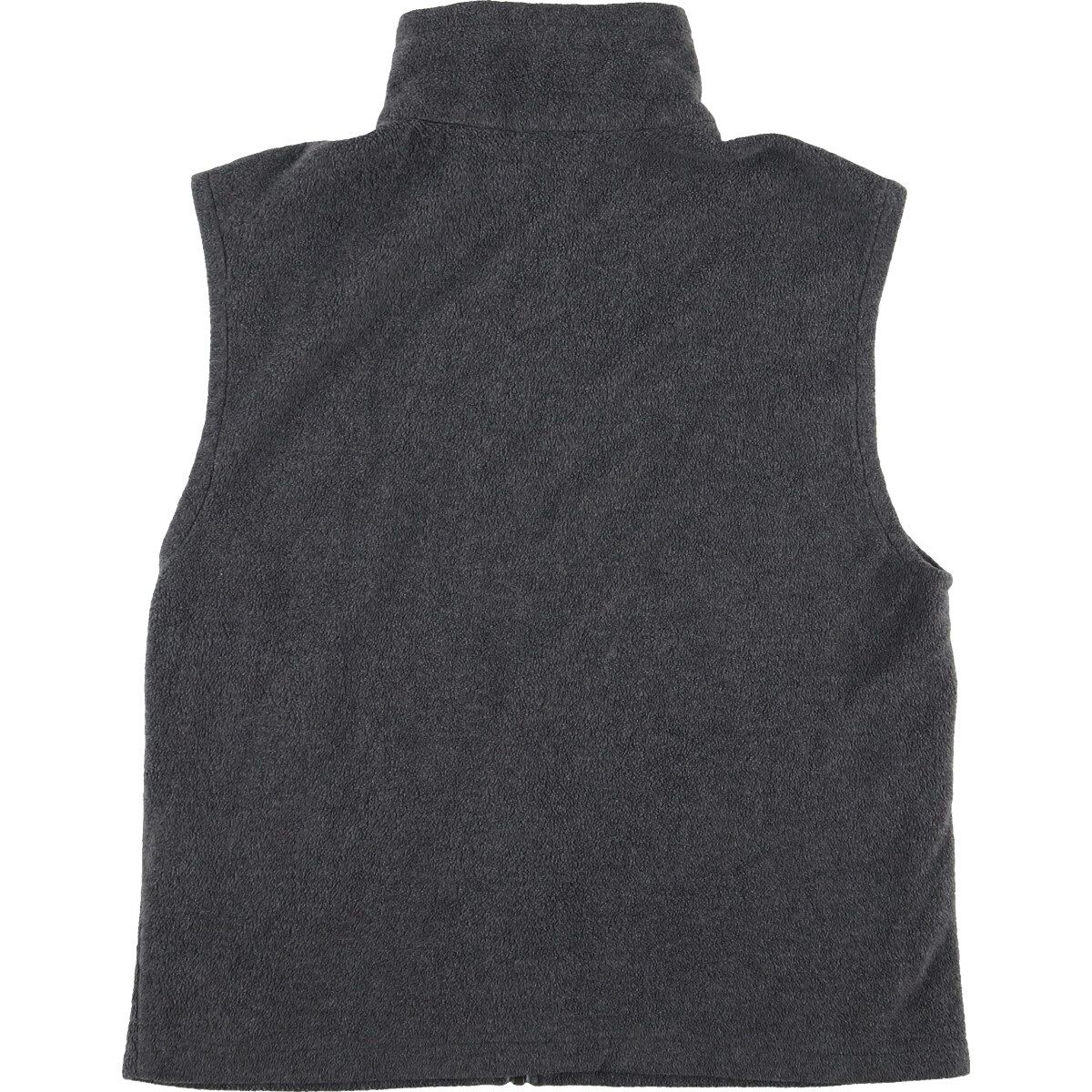 コロンビア Columbia フリース ベスト グレー × ブラック メンズ Lサイズ コロンビア フリースベスト ジップアップベスト ハイネック ロゴ