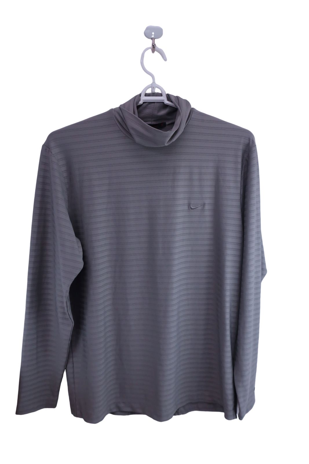 【美品】NIKE GOLF(ナイキゴルフ) ハイネックシャツ グレージュ メンズ LGG ゴルフ用品 2409-0162 中古