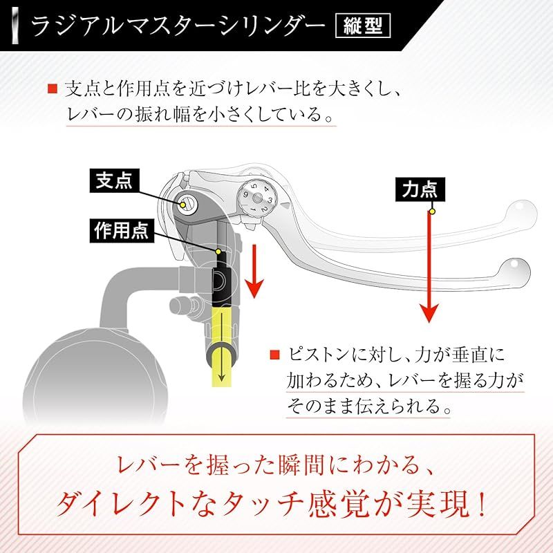 デイトナ(Daytona) マスターシリンダー バイク ブレーキ ラジアル 縦型