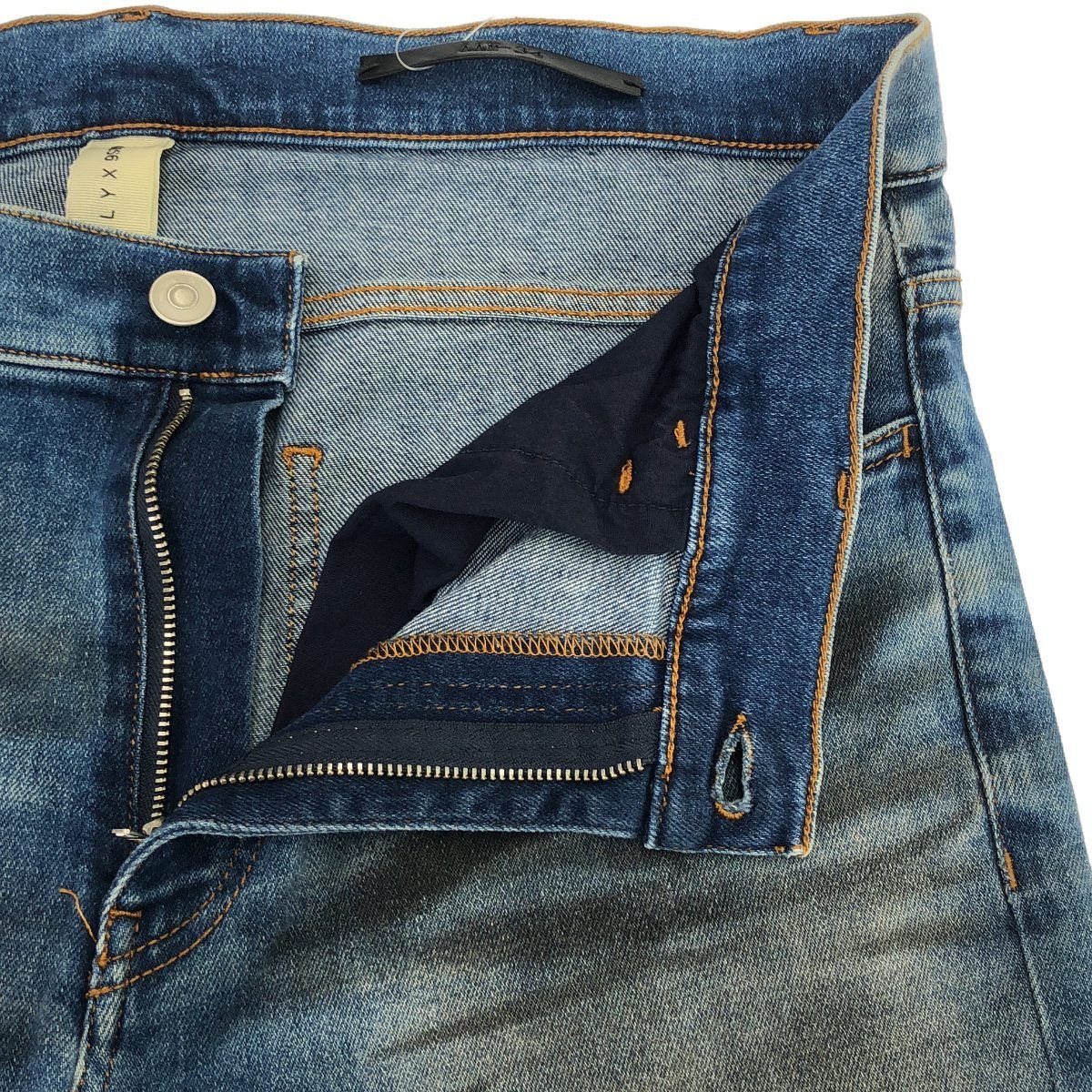 1017 ALYX 9SM アリクス ダスト加工スキニーデニムパンツ インディゴ