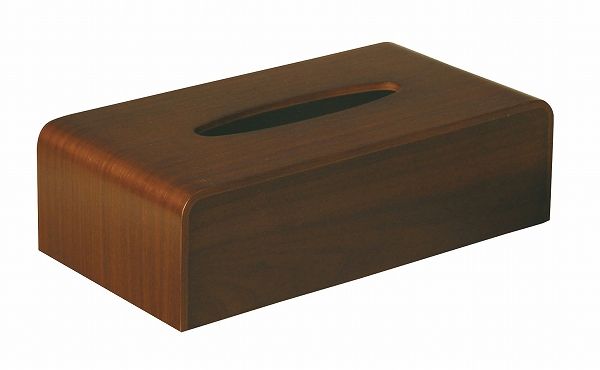 サイトーウッド(SAITO WOOD) 木製ティッシュボックス ウォールナット 天然木 TS-03WN(VTI3001)
