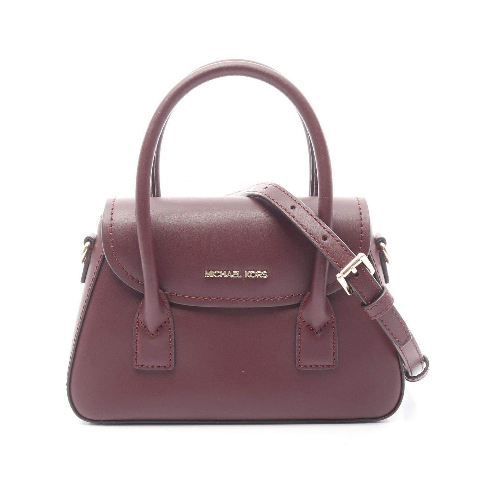 MICHAEL KORS 2way ハンドバッグ ボルドー 美品】マイケルコース 2WAY 