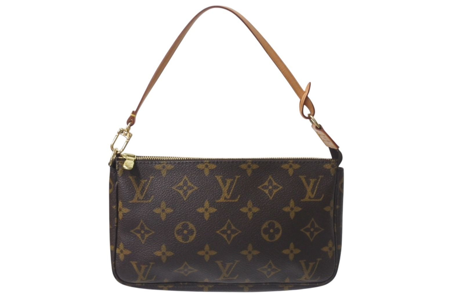 LOUIS VUITTON ルイヴィトン アクセサリーポーチ ポシェットアクセソワール M51980 モノグラム ブラウン 4b001134