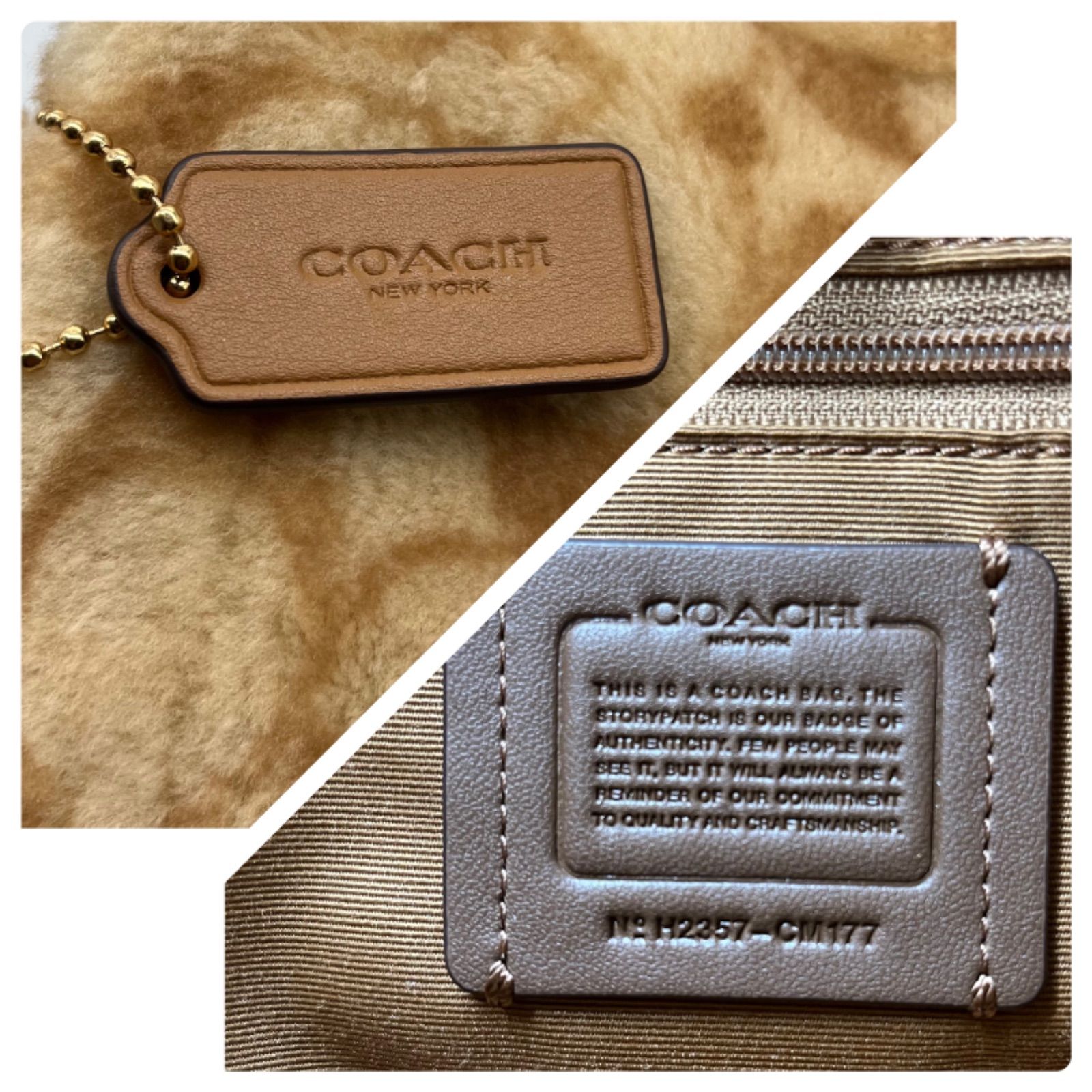 未使用保管品<!-利用不可文字-!>COACH コーチ トート 28 シグネチャー 