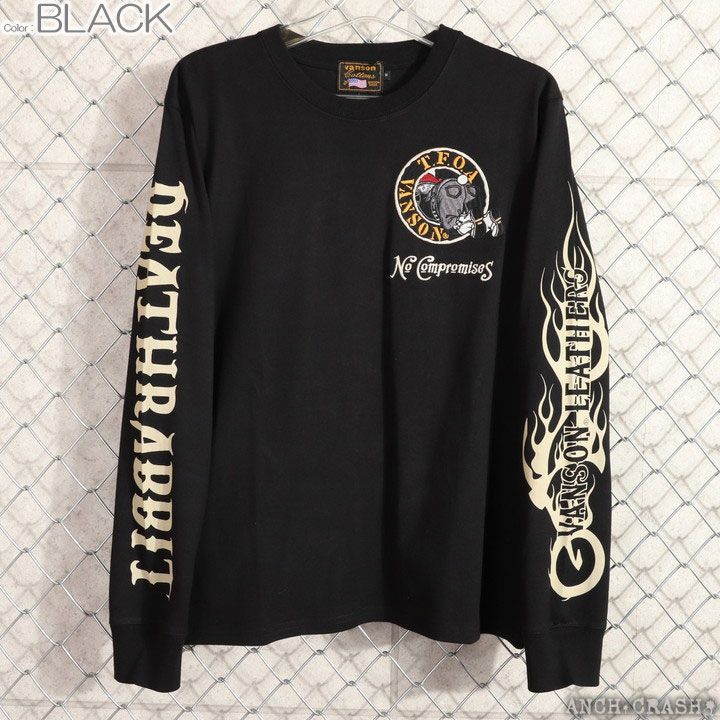 ☆【希少】VANSON デスラビット　スケートボード　ロンT ブラック☆ ☆【希少】VANSON デスラビットスケートボードロンT ブラック☆