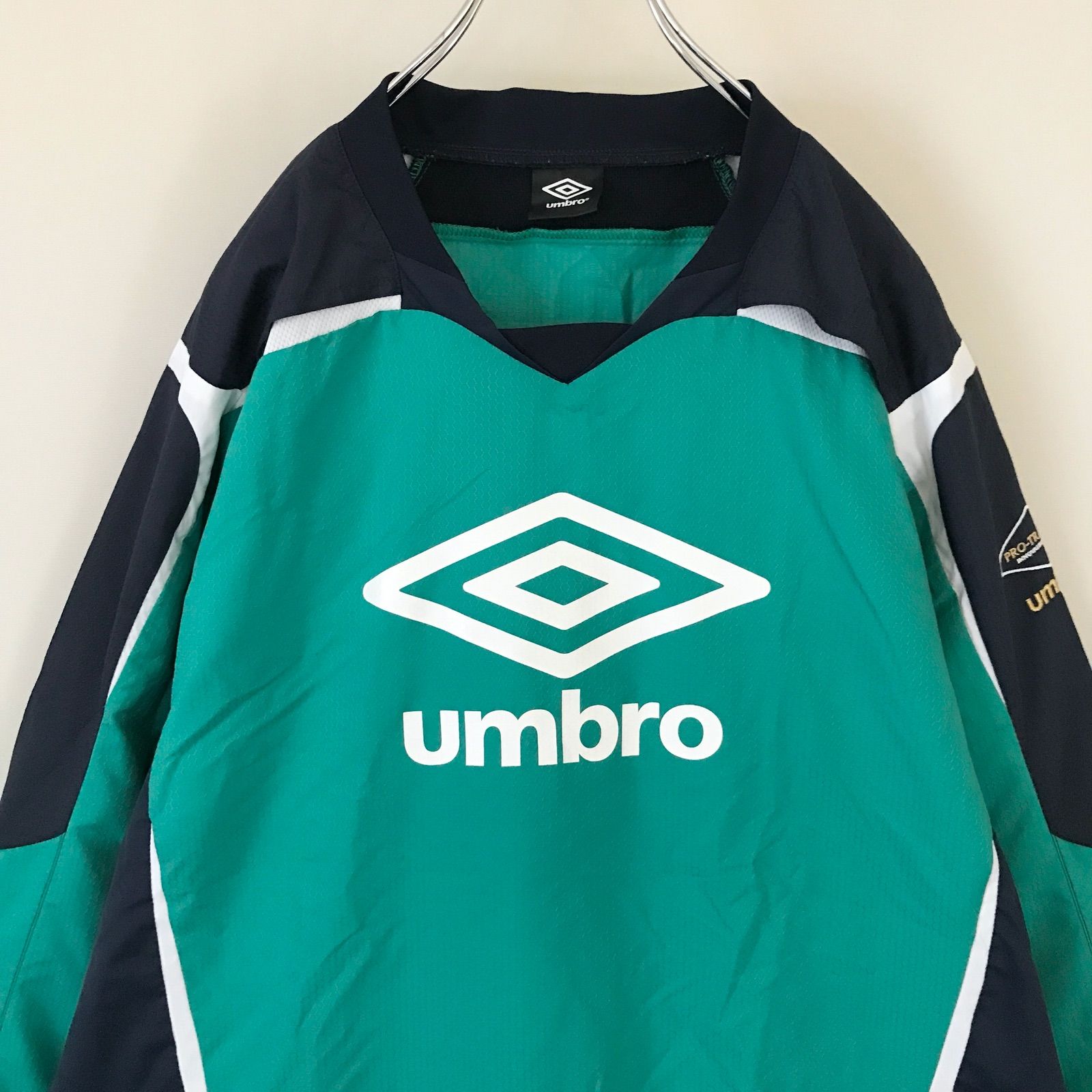 90s アンブロ ナイロンジャケット ピステ PRO TRAINING プリント