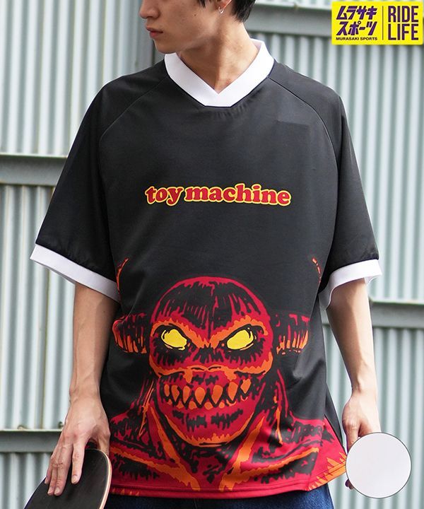 【ムラスポ公式】TOY MACHINE トイマシーン メンズ ゲームシャツ Tシャツ 半袖 フロントプリント オーバーサイズ ユニセックス MTMSEST31 ムラサキスポーツ限定