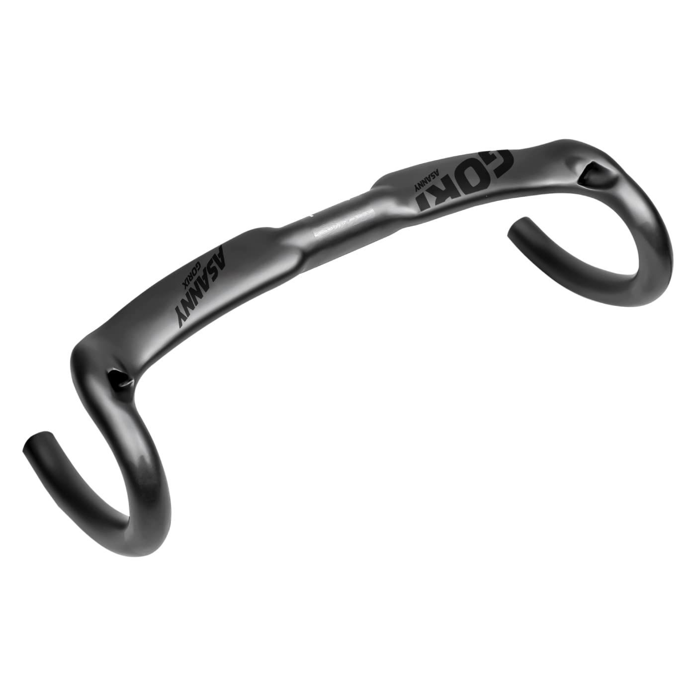 迅速発送 GORIX ゴリックス 自転車 カーボン エアロハンドル ドロップハンドル ASANNY 炭素繊維 ロードバイク 31.8mm|400mm 軽量 自転車 ハンドルバー 艶消しマット ハンドル交換