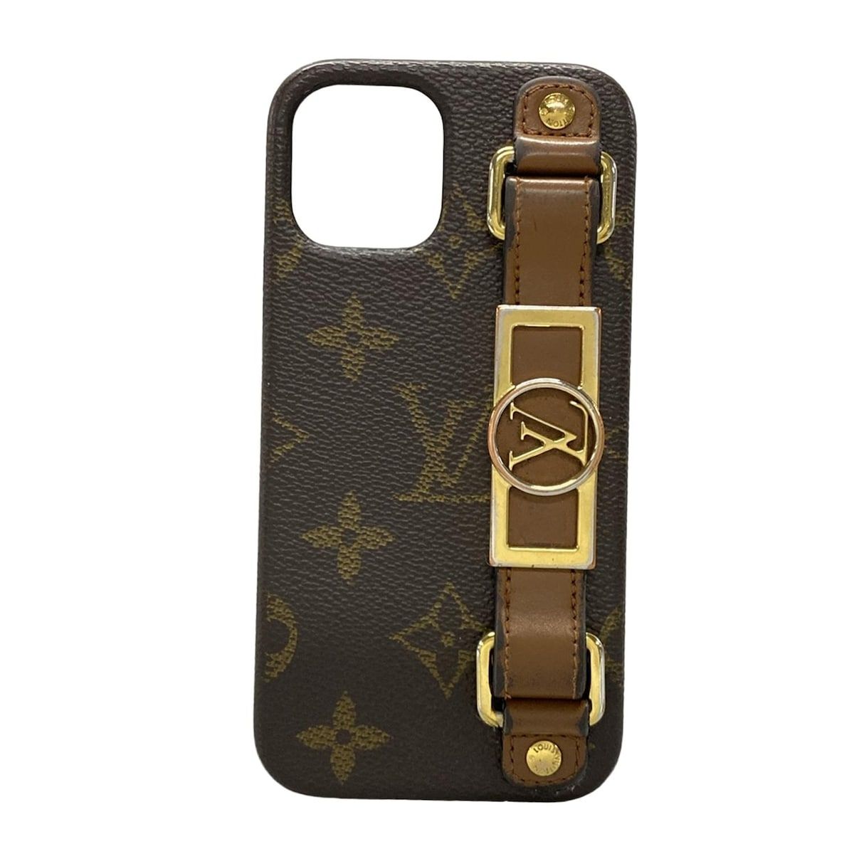 LOUIS VUITTON ルイヴィトン 携帯電話ケース モノグラム IPHONEバンパードーフィーヌ12|12PRO M69782 モノグラム×ブラウン レザー 牛革