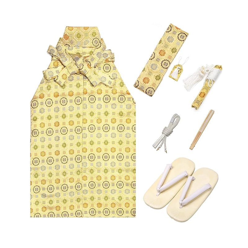 専用です 白地に可愛らしい花模様の着物に作り帯☆七五三フルセット