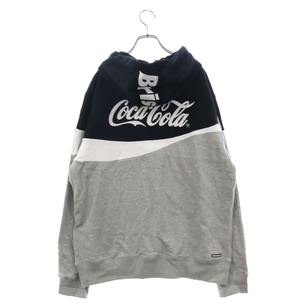 UNIFORM EXPERIMENT (ユニフォームエクスペリメント) 20SS ×COCA-COLA COLOR BLOCK HOODIE  コカ・コーラ カラー ブロック フーディー プルオーバーパーカー グレー/ブラック/ホワイト FCRB-200015 - メルカリ