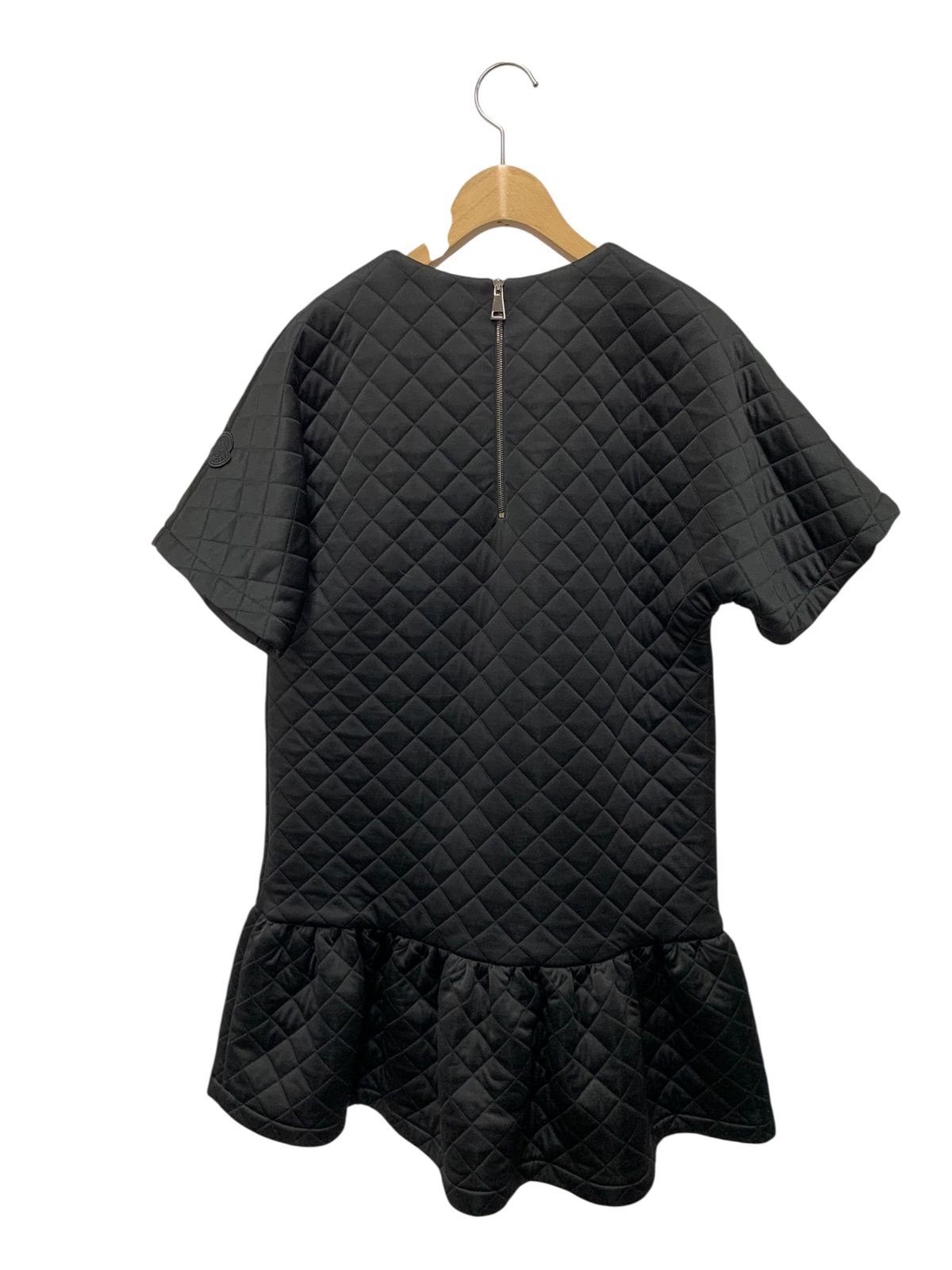 今期MONCLER ブラックキルティングベスト モンクレール DRESS I20932G00019 89A6T ワンピース 38 ブラック