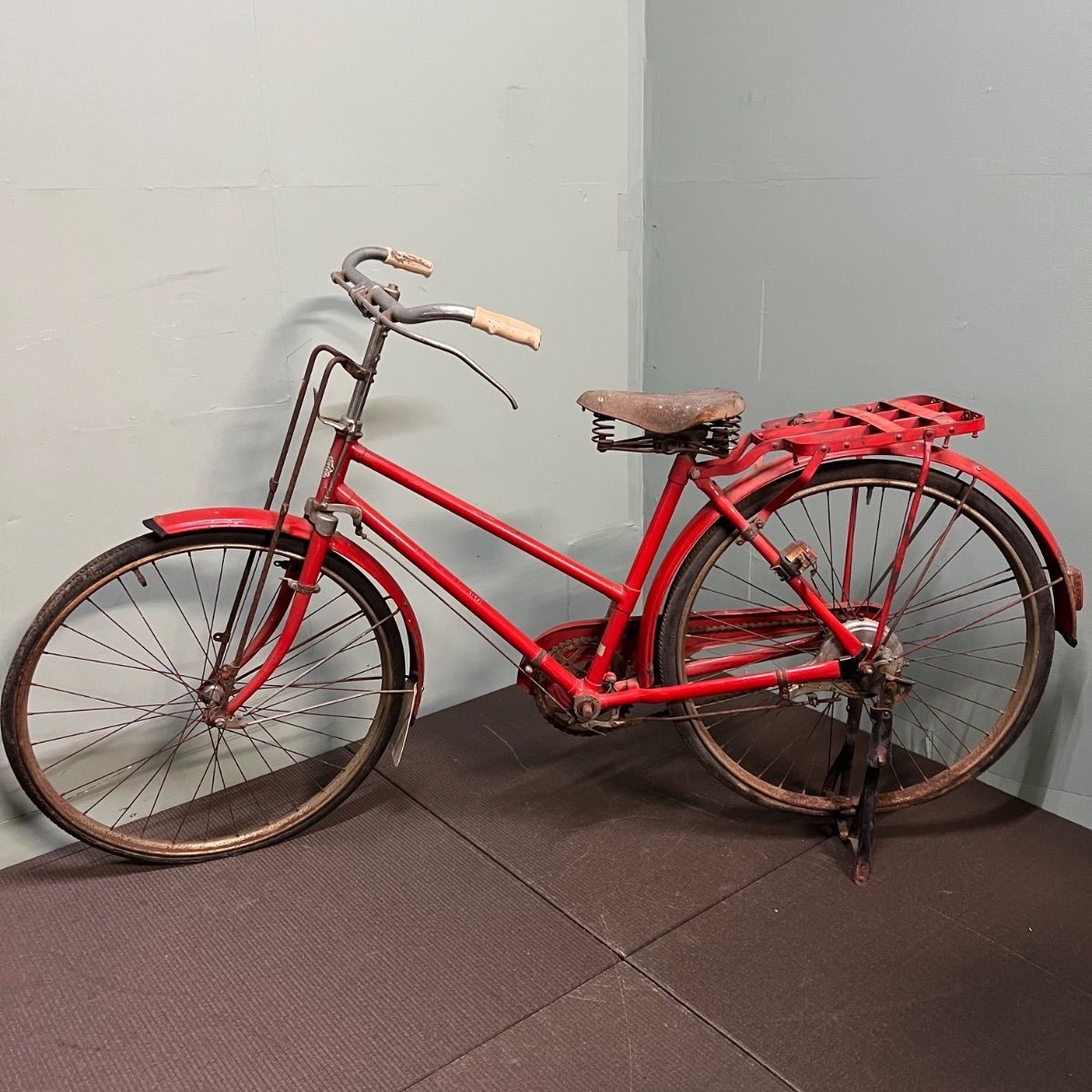 ⭐︎ ツノダ ヴィンテージ 自転車 昔 自転車 赤 - メルカリ