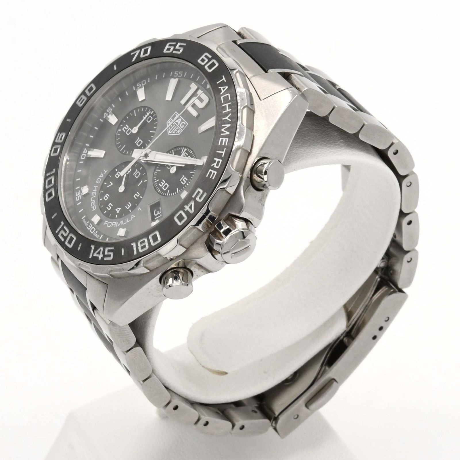 腕時計 稼働 TAG HEUER タグ ホイヤー CAZ1011 フォーミュラ1 クォーツ グレー色文字盤 25s338-1