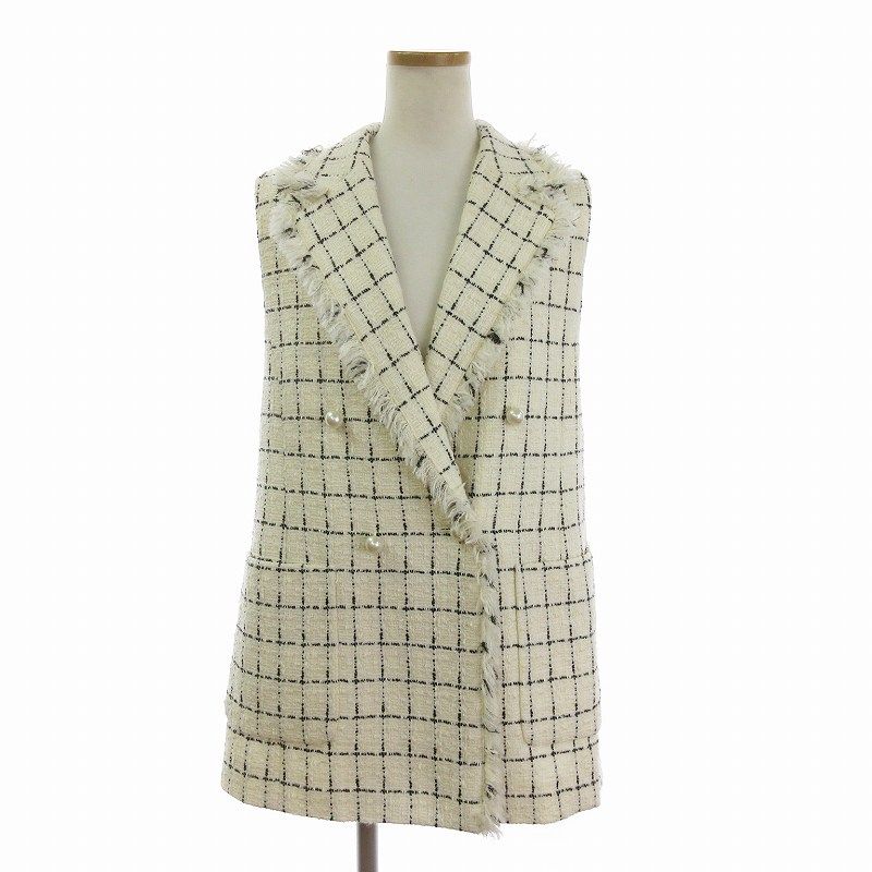 【美品】ANAYI ツイードニットジレ 38 美品】ANAYI ツイードニットジレ 38 【公式通販】