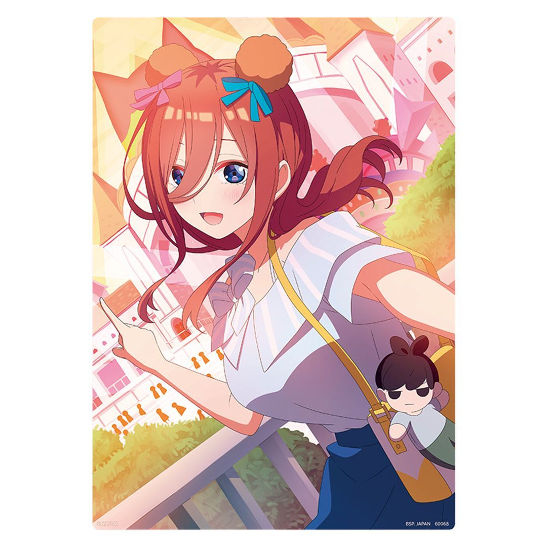 BANDAI - 一番くじ 五等分の花嫁 三玖 イラストボード フィギュア +H賞 一番くじ 映画 五等分の花嫁 ～夢のひととき～ H賞 中野三玖