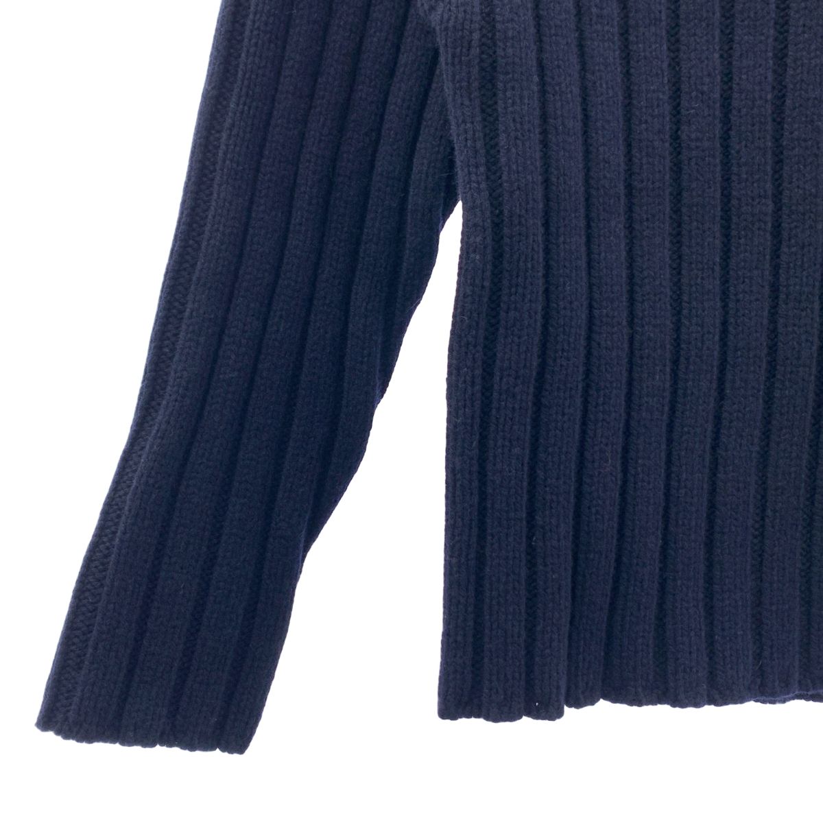 美品】 PATOU / パトゥ | ウール ワンポイントロゴ ハイネック リブ