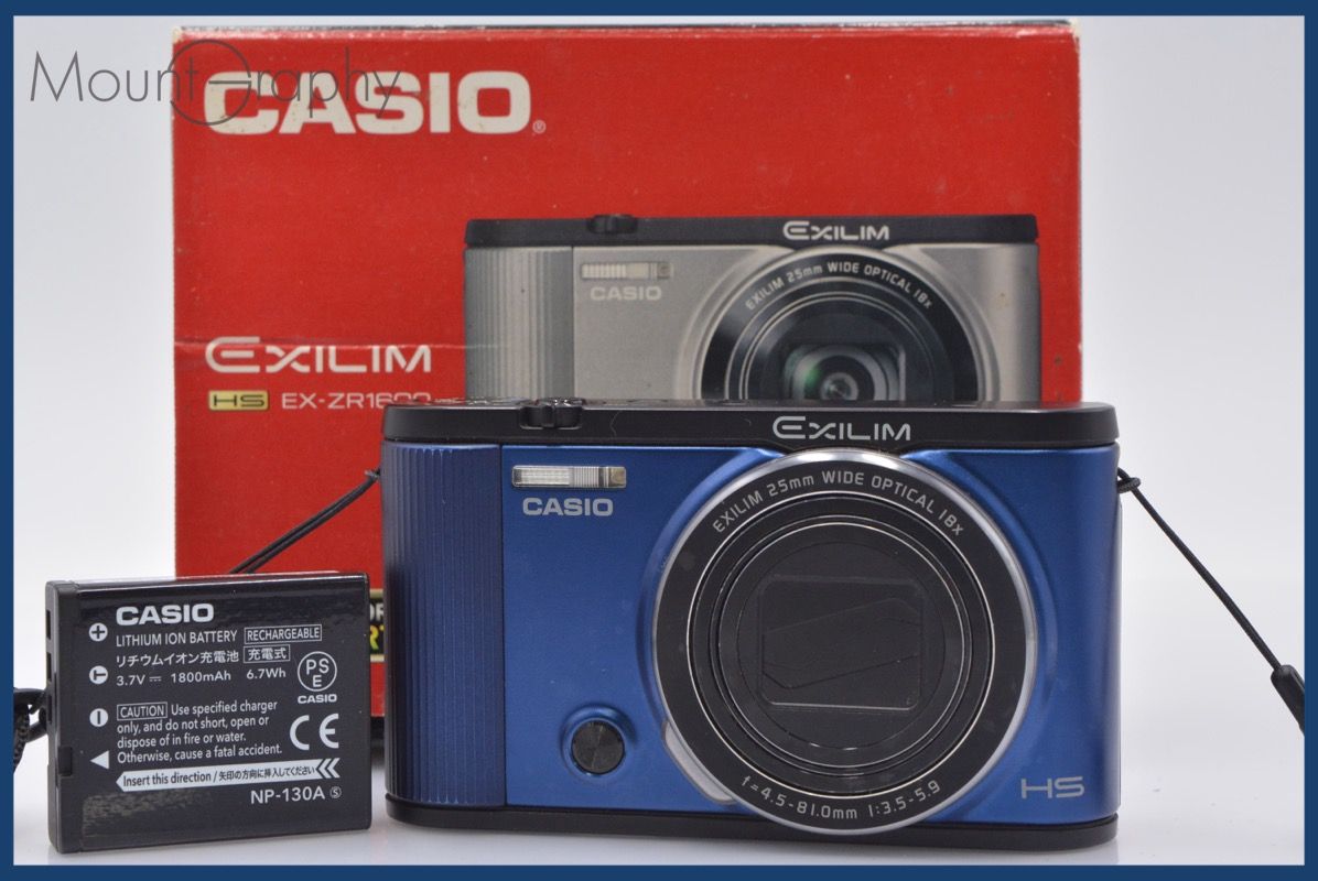 ★良品★ カシオ CASIO EXILIM EX-ZR1600 18x 元箱、バッテリー付属 同梱可 #am122