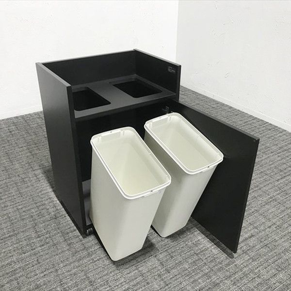 ダストボックス デイズオフィス ダストワゴン キャスター付 ステンレス コクヨ ブラック