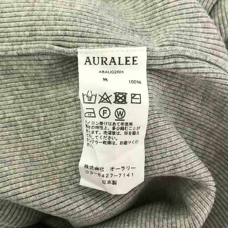 AURALEE / オーラリー | × Ron Herman ロンハーマン別注 ギザ Uネック ロングスリーブTシャツ カットソー | 0 | グレー | レディース AURALEE / オーラリー | × Ron Herman ロンハーマン別注 ギザ Uネック