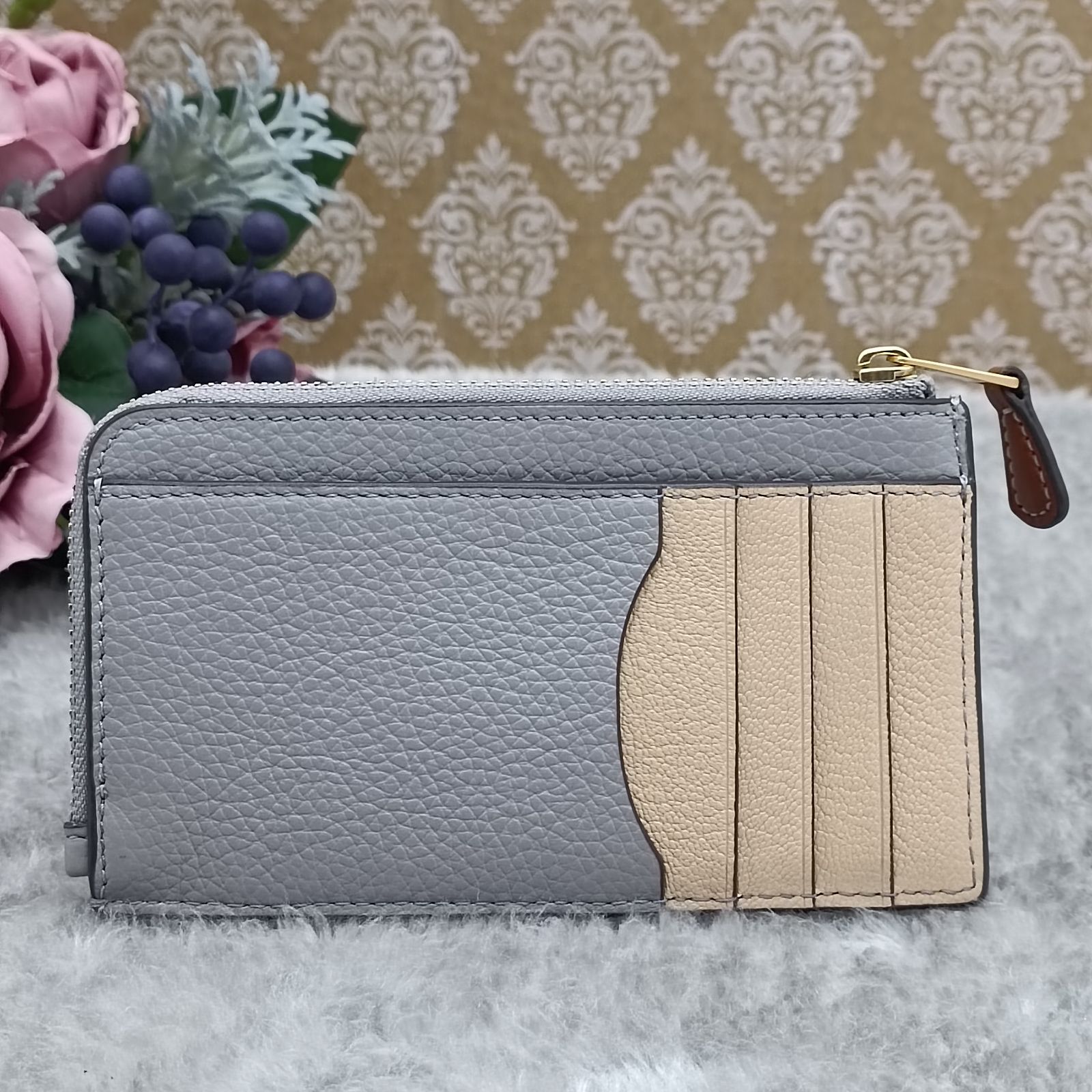 TORY BURCH 》 ☆美品☆ トリーバーチ カラーブロック ジップ