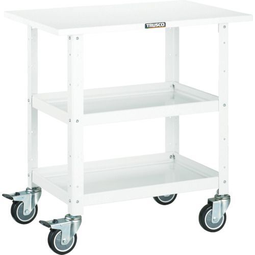 ＴＲＵＳＣＯ バーディワゴン ６００Ｘ４００ 天板付 ウレタン車輪 ＹＧ色